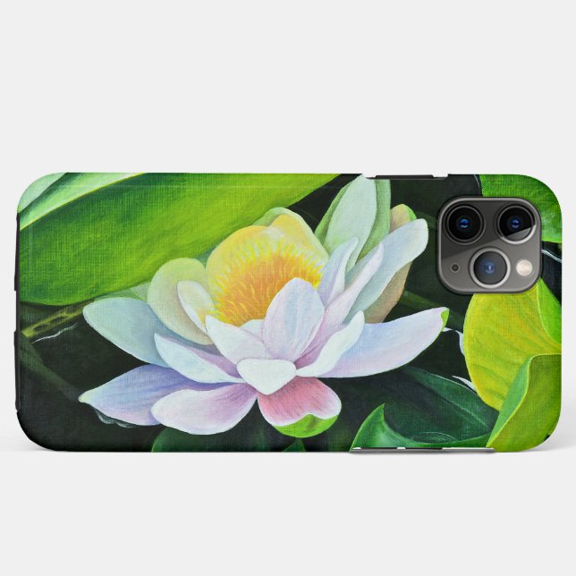 White Lily Floral Case-Mate iPhone Case (Back (Horizontal))