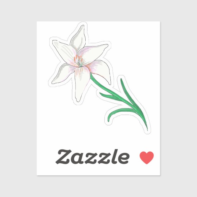 White Lily Flower  (Sheet)