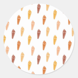 White Lily Flower Classic Round Sticker
