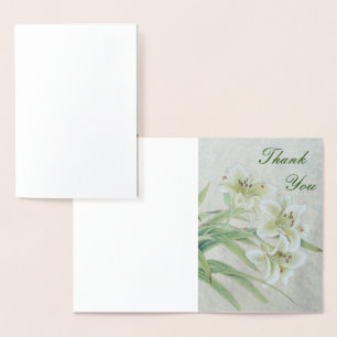 White Lily Foil Card