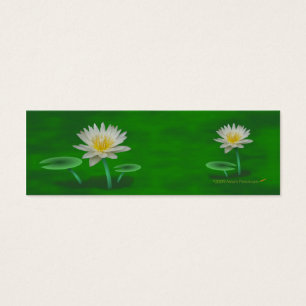 White Lily Mini Bookmarks