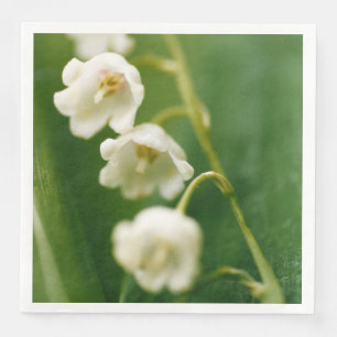 White Lily of the valley (Convallaria majalis)  Napkin