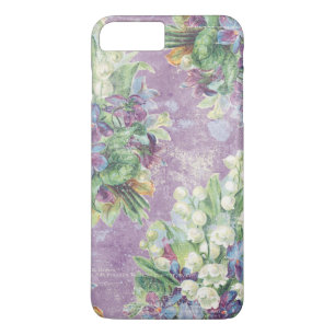 White Lily of the Valley on Purple Background iPhone 8 Plus/7 Plus Case
