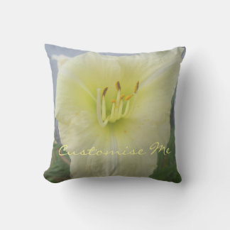 White Lily Outdoor Pillow