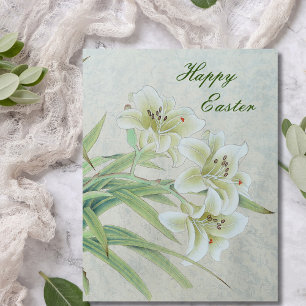 White Lily Thank You Card
