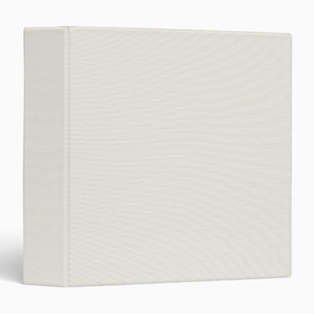 White Linen Texture Blank Minimalist Clean Binder (Front/Spine)