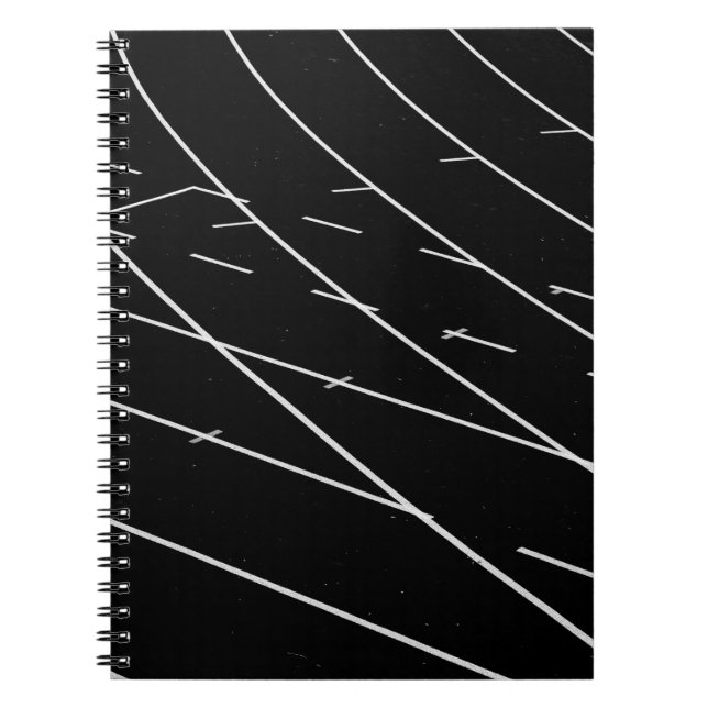 WHITE LINES ON TRACK FIELD NOTEBOOK (Front)