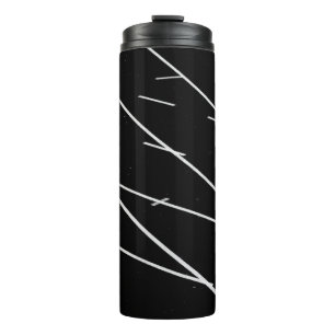 WHITE LINES ON TRACK FIELD THERMAL TUMBLER