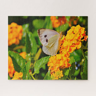 White Ling Butterfly. Jigsaw Puzzle