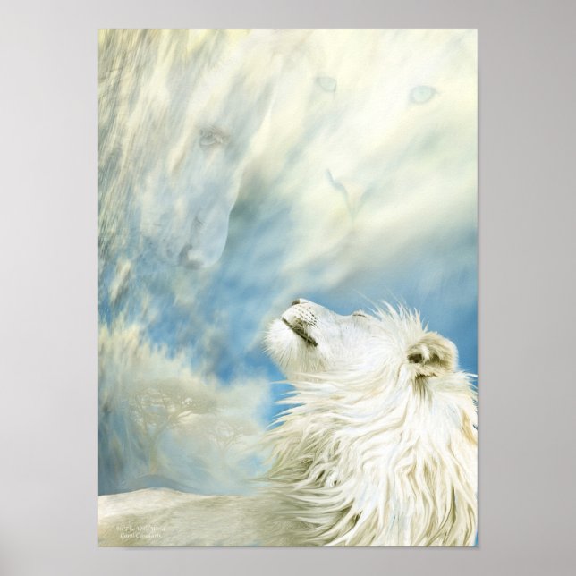 White Lion - In The Wild Wind Art Poster/Print Poster (Front)
