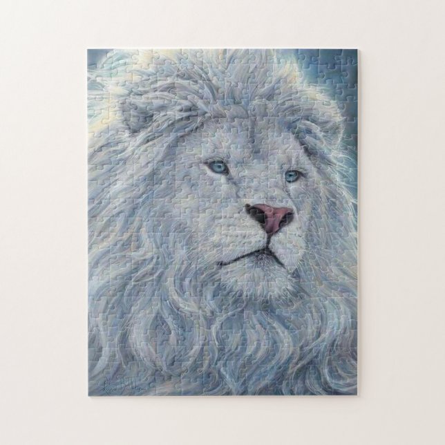 White Lion Jigsaw Puzzle (Vertical)