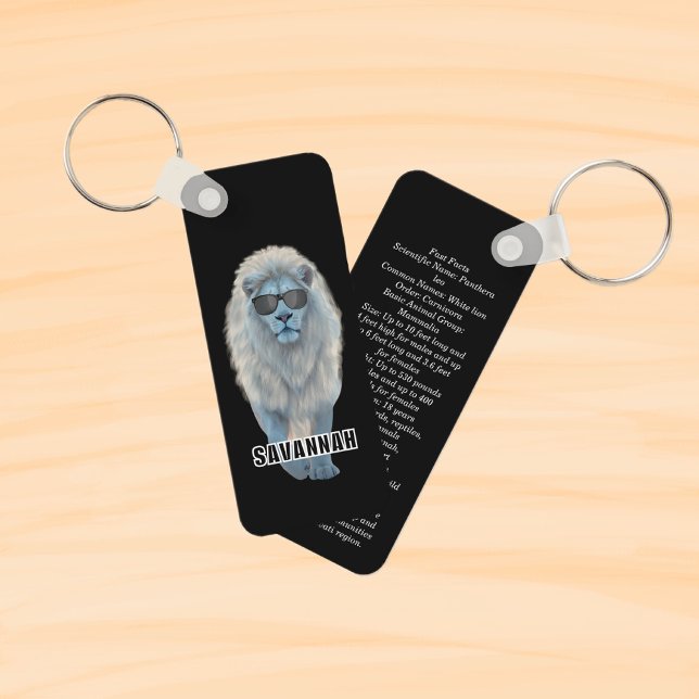 White lion keychain (Creator Uploaded)