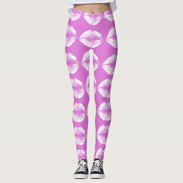 White Lips #35 Leggings (Front)