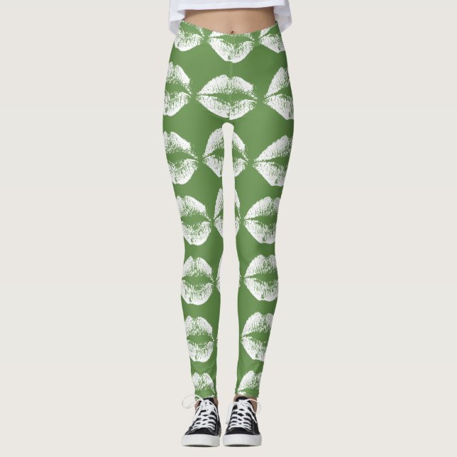 White Lips #5 Leggings (Front)
