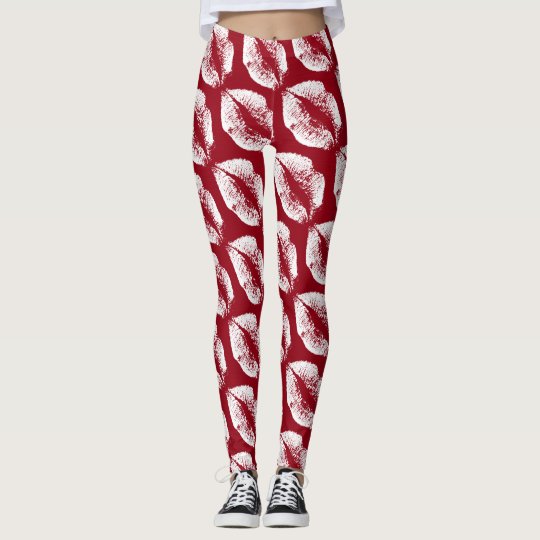 White Lips Modern Auburn Leggings