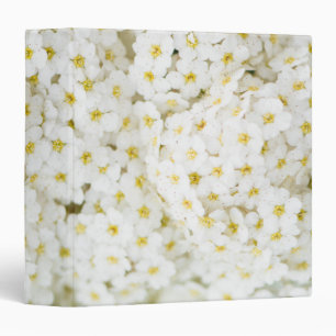 White little flowers pattern binder