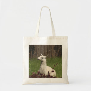 White Llama Tote Bag