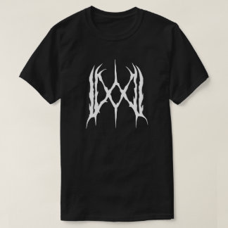 White Logo Black Tee