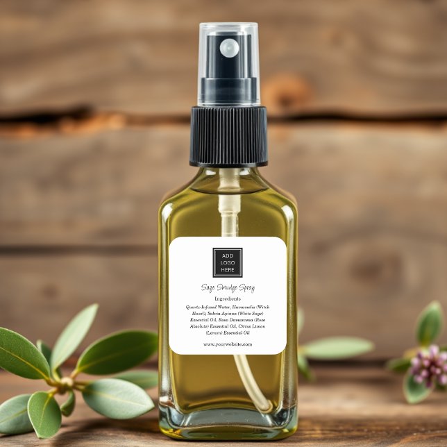 White | Logo Ingredient Product Labels (Creator Uploaded)