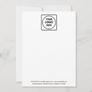 White Logo   Modern Minimalist Photo Branding Card