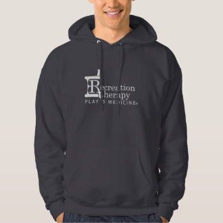 White Logo Recreation Therapy Hoodied Sweatshirt