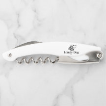 White Lonely Dog Cork Screw