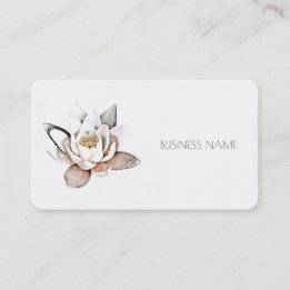 "WHITE LOTUS" BUSINESS CARD