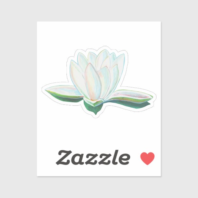 White Lotus Flower Illustration   (Sheet)