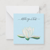 White Lotus Flower Luminous Customizable