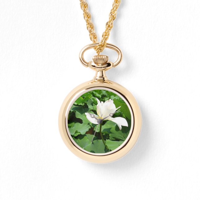 White Lotus Flower Watch (Front)