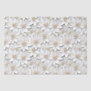 White Lotus Flowers   Tissue Paper