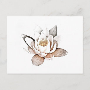 WHITE LOTUS POSTCARD