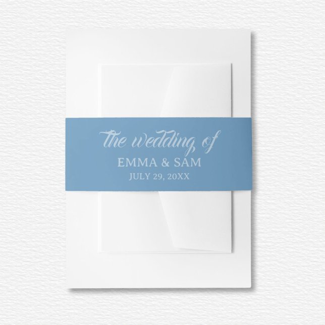 White Lotus Wedding  Invitation Belly Band (Creator Uploaded)