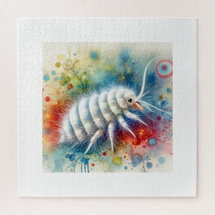White Louse 080824AREF113 - Watercolor Jigsaw Puzzle