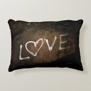 White Love Graffiti  Accent Pillow