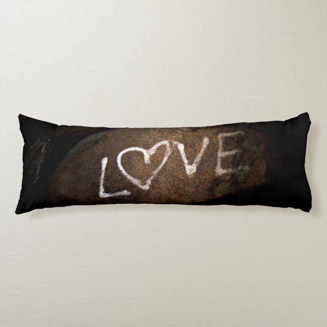 White Love Graffiti  Body Pillow (Front)