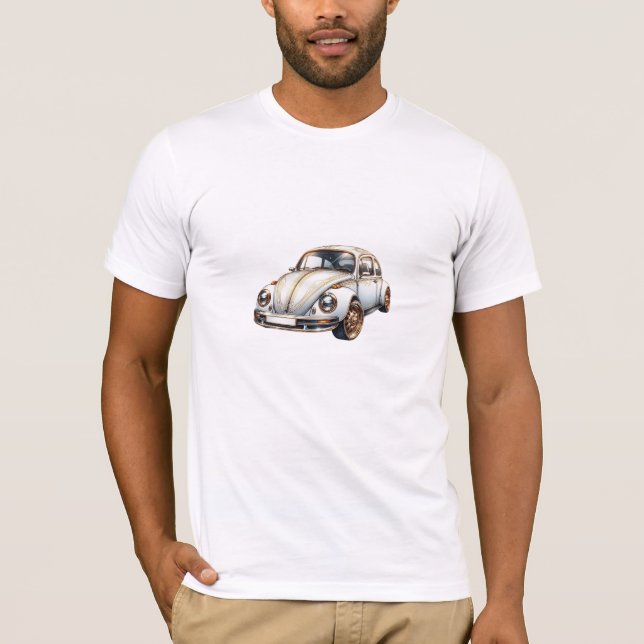 white luxury beetle T-Shirt (Front)