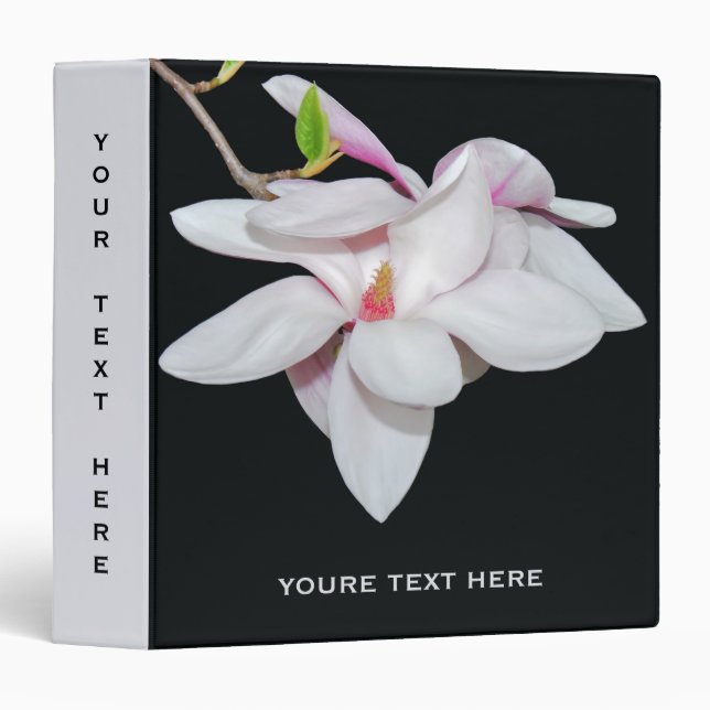 White Magnolia Binder (Front/Spine)