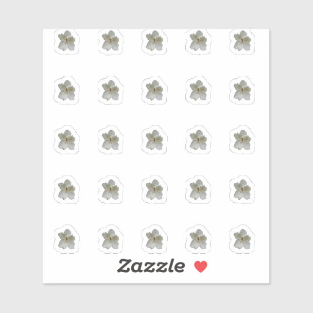 White Magnolia Contour Stickers (Sheet)