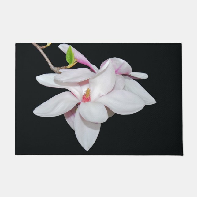 White Magnolia Doormat (Front)