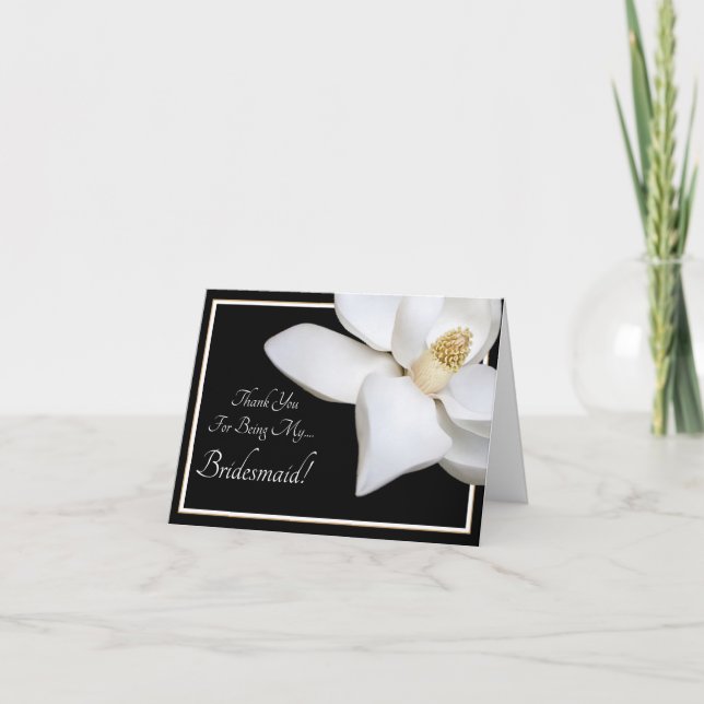 White Magnolia Mariage Merci D'Être Bridesmaid (Devant)