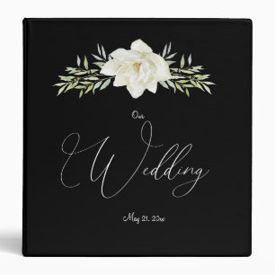 White Magnolia Wedding Memories Album Binder