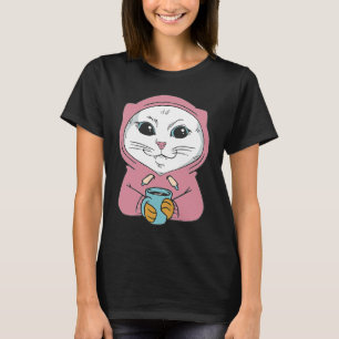 White Main Coon Cat Outfit For Cat Cats T-Shirt
