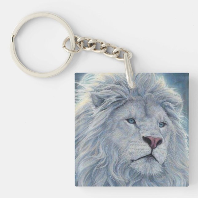 White Majesty Keychain (Front)