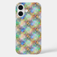 White Mandala Pattern Over Colourful Jewel Tones
