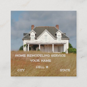 White Mansion Square Business Card