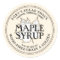 White Maple Leaf Maple Syrup Editable Label