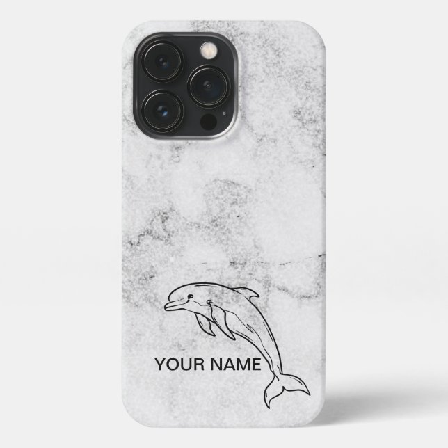 White Marbel Mobile Cover (Back)