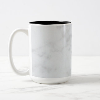 White Marbel Two-Tone Coffee Mug