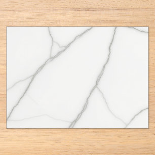 White Marble Acrylic Invitations